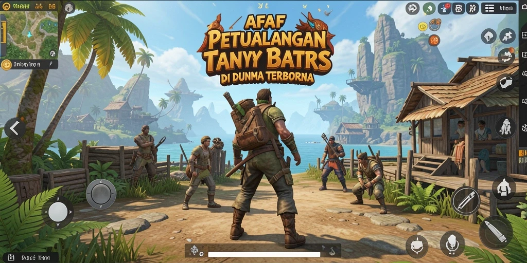 Screenshot gameplay AFAF yang menunjukkan dunia terbuka yang menakjubkan.