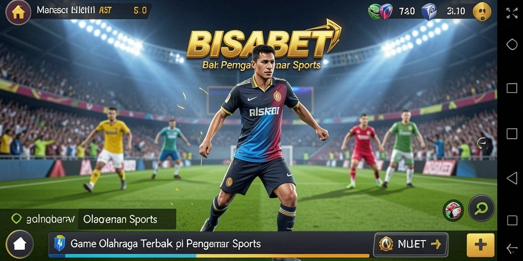 Tampilan gameplay menarik dari BISABET yang mengujicoba keterampilan olahraga.