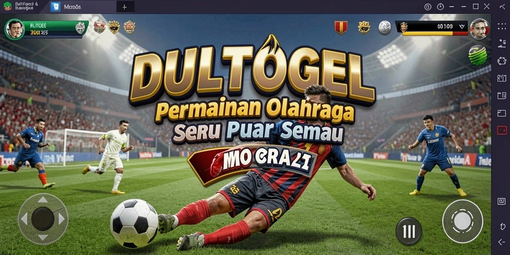 Tampilan gameplay DULTOGEL saat pertandingan olahraga yang seru.