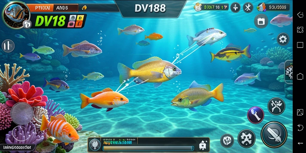 Tampilkan aksi menembak ikan yang mendebarkan dalam gameplay DV188.