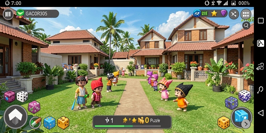 Tampilan gameplay seru GACOR305 dengan tantangan Puzzle.
