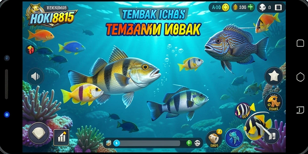 Tampilan menawan dari gameplay Tembak Ikan HOKI8815.
