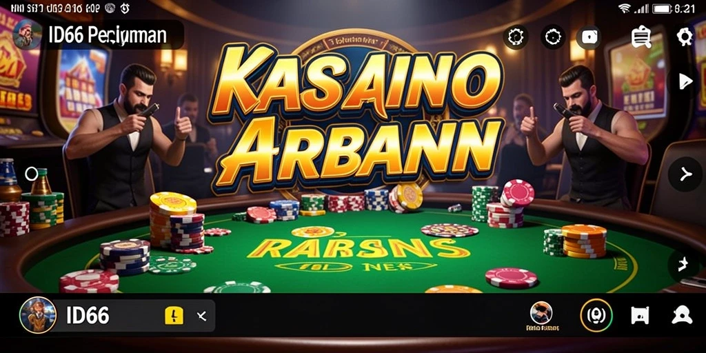 Tampilan utama ID66 saat bermain Kasino yang mendebarkan.
