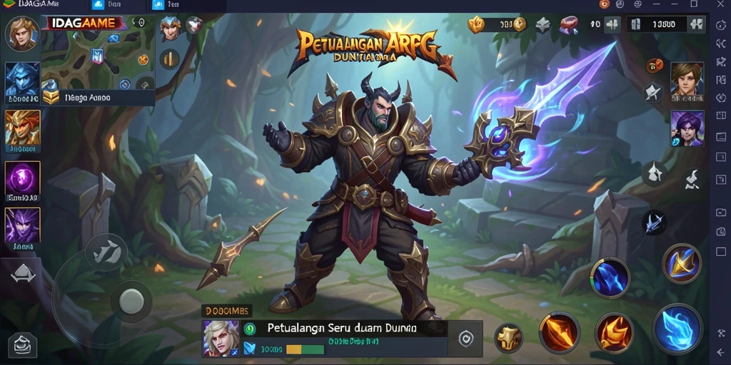 Tampilan seru gameplay ARPG di IDAGAME yang mengasyikkan.