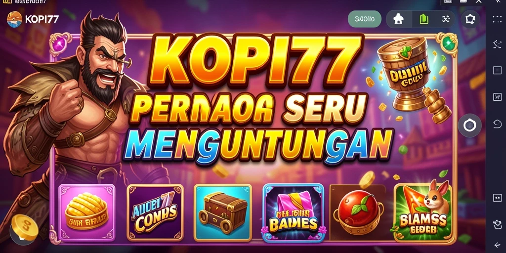 Tampilan menarik dari gameplay Slot KOPI77 yang seru.