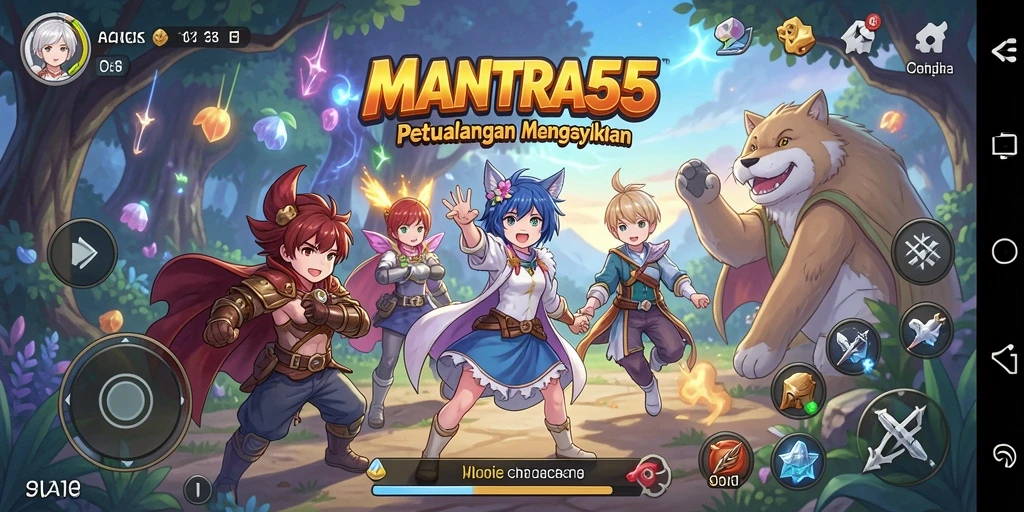 Tampilan gameplay seru penuh aksi dari MANTRA55.