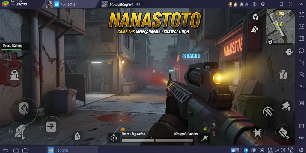 Tangkapan layar menampilkan momen aksi intens dalam gameplay TPS.