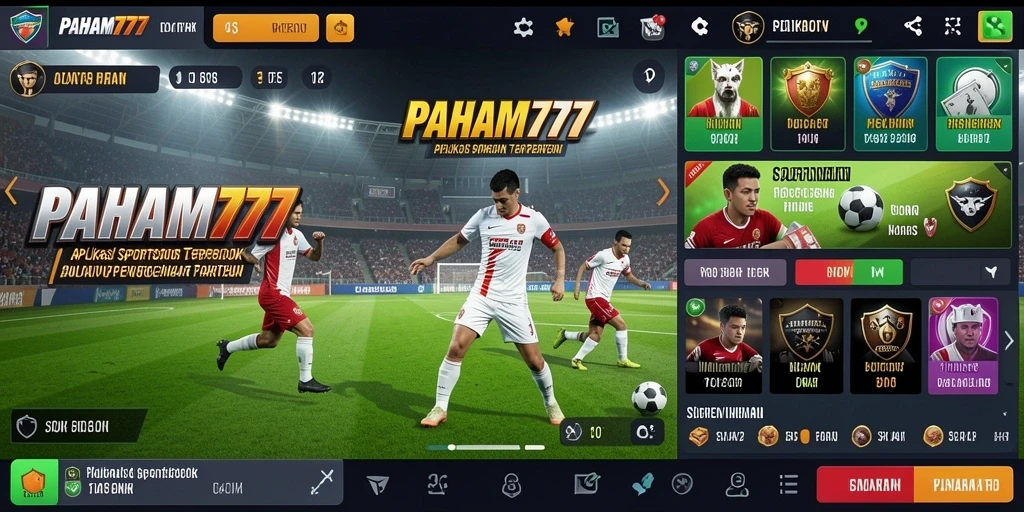 Screenshot utama PAHAM777 menunjukkan gameplay taruhan olahraga yang menarik.
