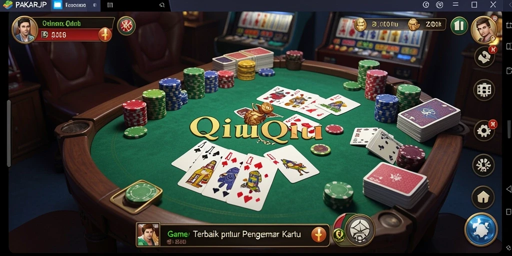 Screenshot PAKARJP menunjukkan gameplay QiuQiu yang seru.