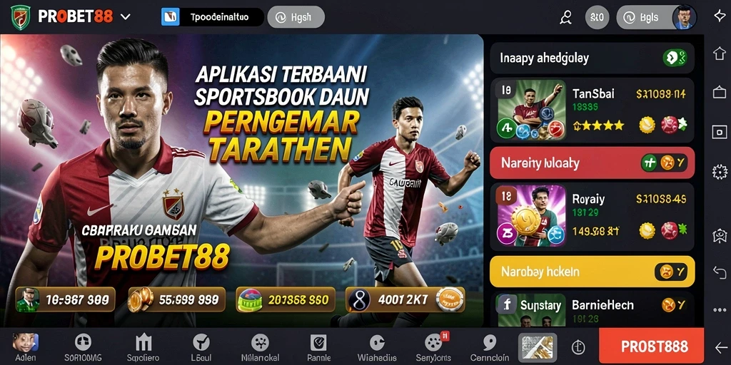 Screenshot PROBET88 menunjukkan pengalaman live taruhan yang seru.