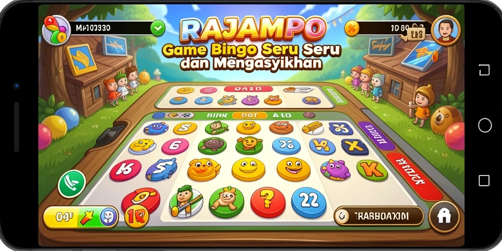Tampilan menarik gameplay Bingo di RAJAMPO