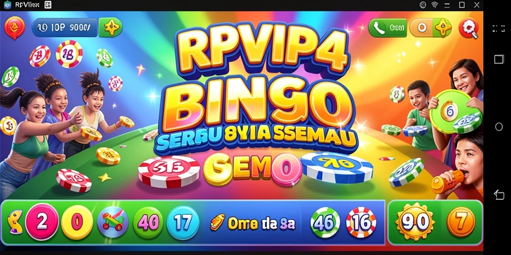 Tampilan gameplay seru RPVIP4 saat bermain Bingo.