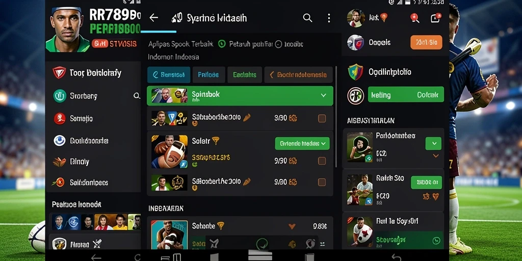 Tampilan utama gameplay Sportsbook RR789 dengan berbagai pilihan taruhan.