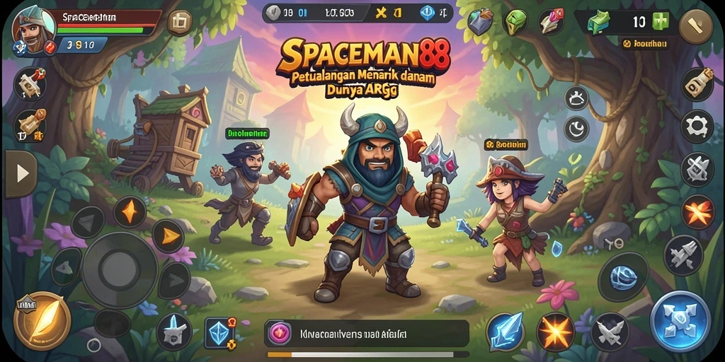 Gameplay menarik dalam SPACEMAN88 saat menjelajahi planet.