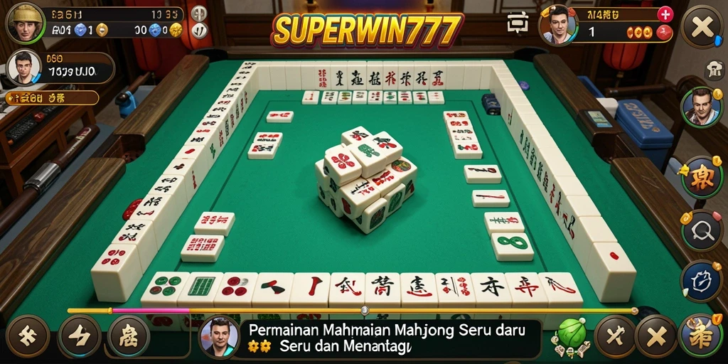 Tampilan gameplay menarik dari SUPERWIN777 dengan elemen Mahjong.
