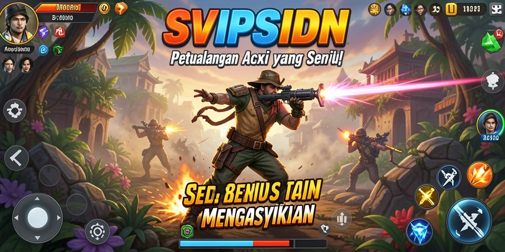Tampilan layar permainan SVIPSIDN yang mendebarkan.