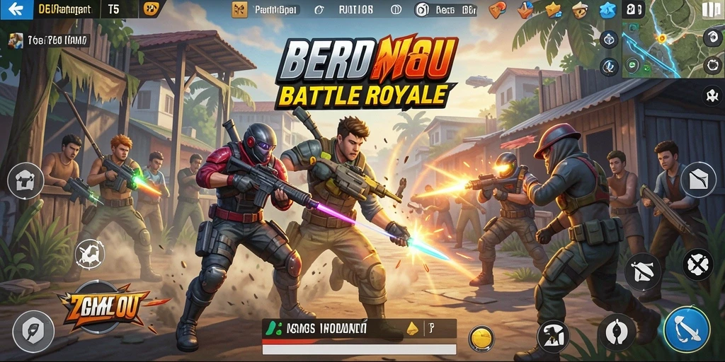 Gameplay seru T6 dalam pertarungan Battle Royale yang intens.